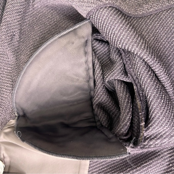 St John Collection Grey Double Breasted Wool Blazer Size 8 Classic Neutral - Picture 7 of 11